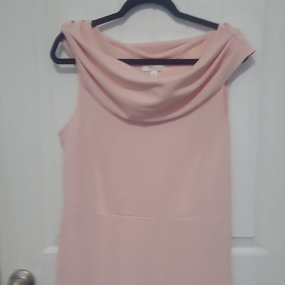 Spense Blush Pink Cowl Neck Midi Dress - Picture 3 of 4